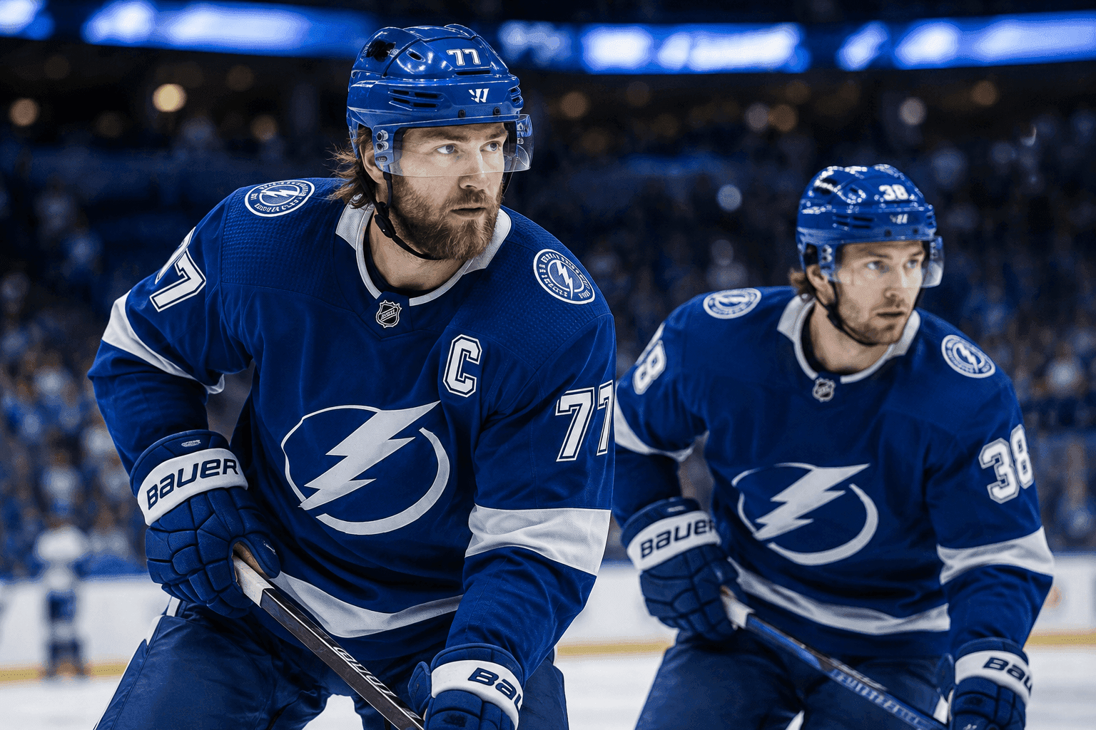 Editorial sports image for Victor Hedman and Brandon Hagel Return to Rescue the Lightning Lineup