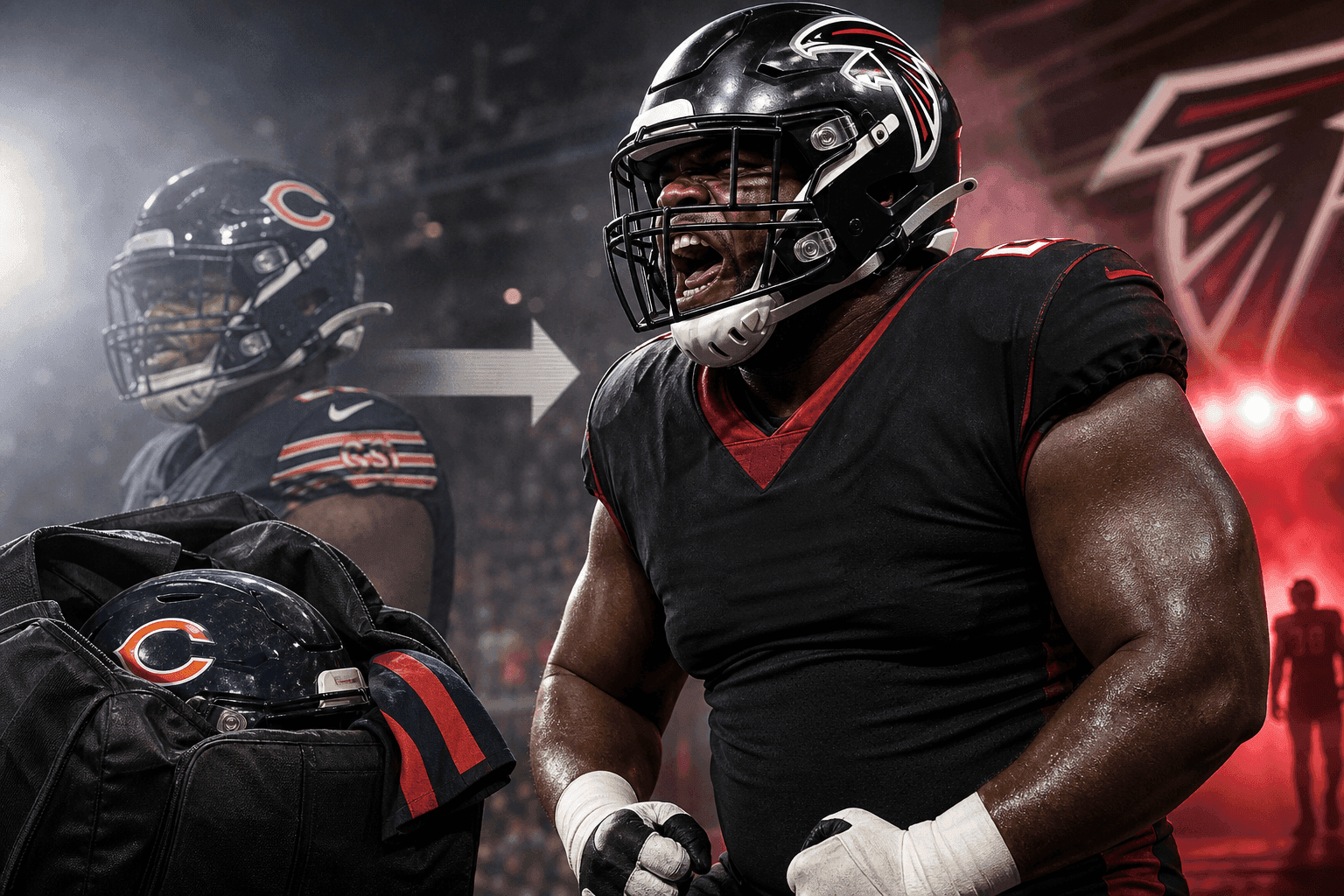 Editorial sports image for Bears Ship Gervon Dexter to Falcons After Inevitable Contract Standoff