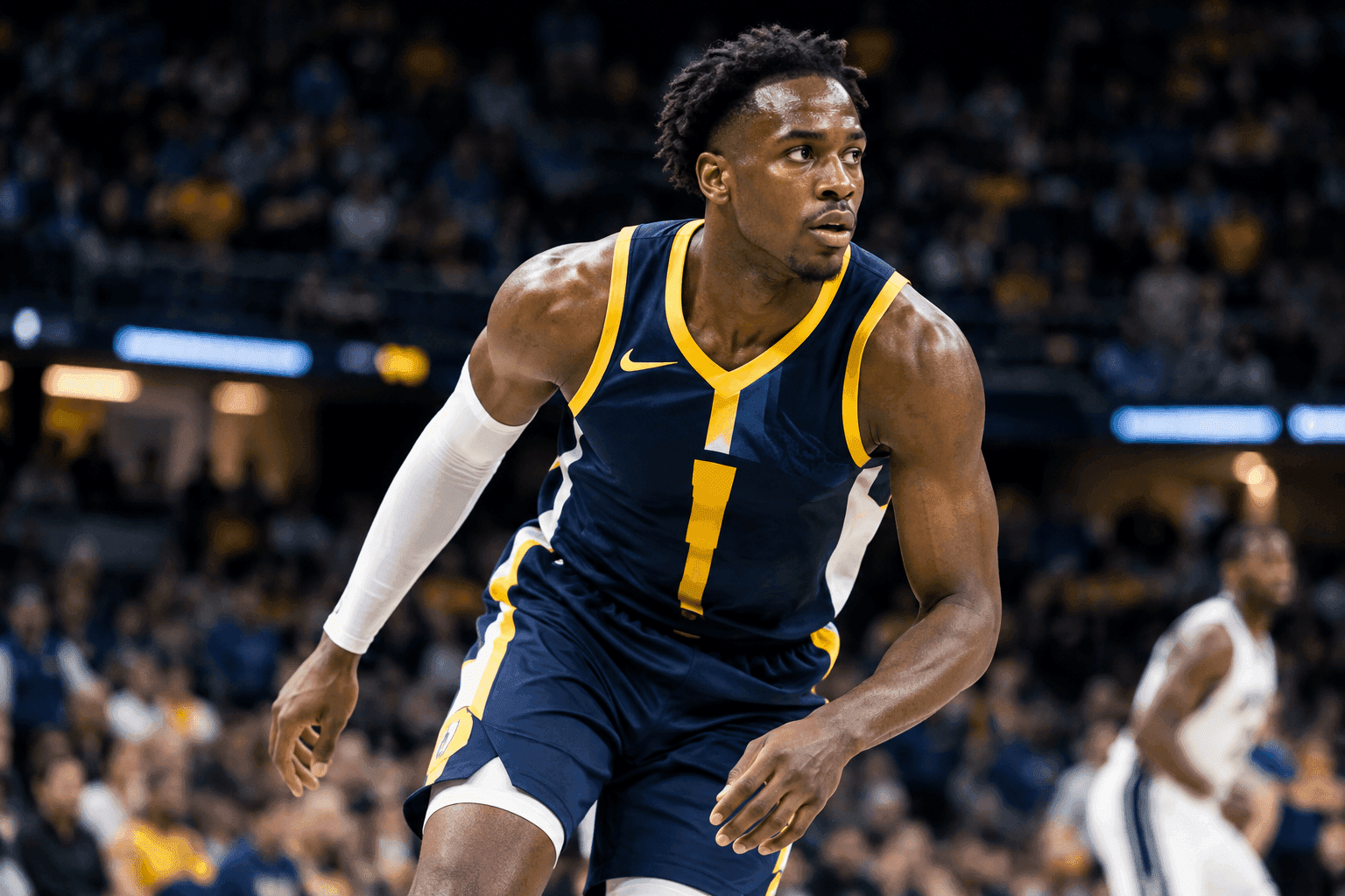 Editorial sports image for Aaron Nesmith Returns to the Pacers Lineup Just in Time to Guard the Mavericks