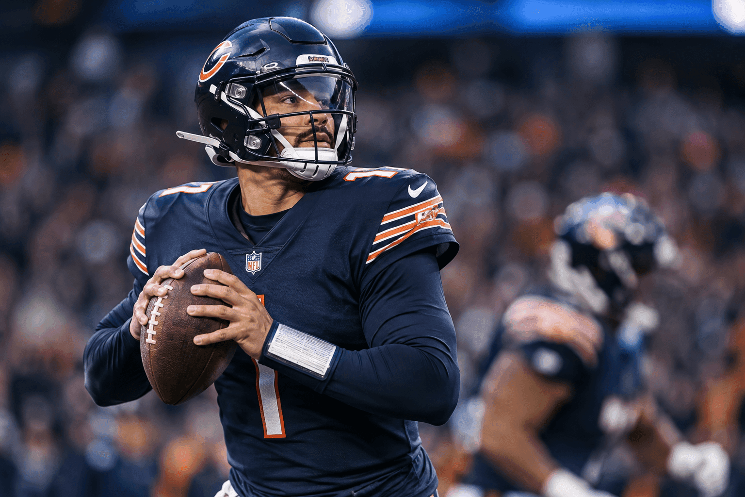 Editorial sports image for Caleb Williams is Back for TNF, But the Bears Backfield Takes a Hit