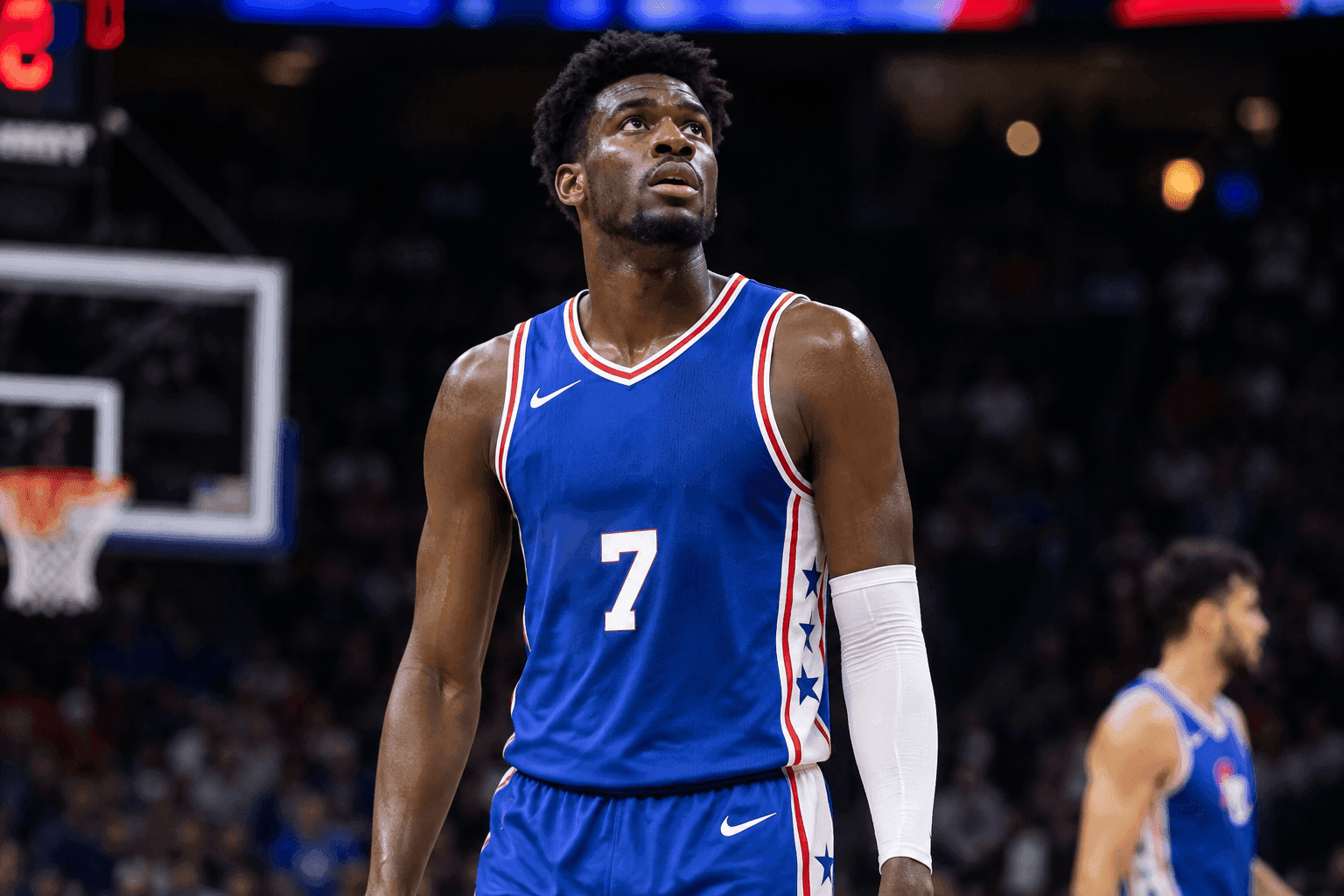 Editorial sports image for Sixers Lose 7-Footer Ariel Hukporti to Season-Ending Achilles Tear