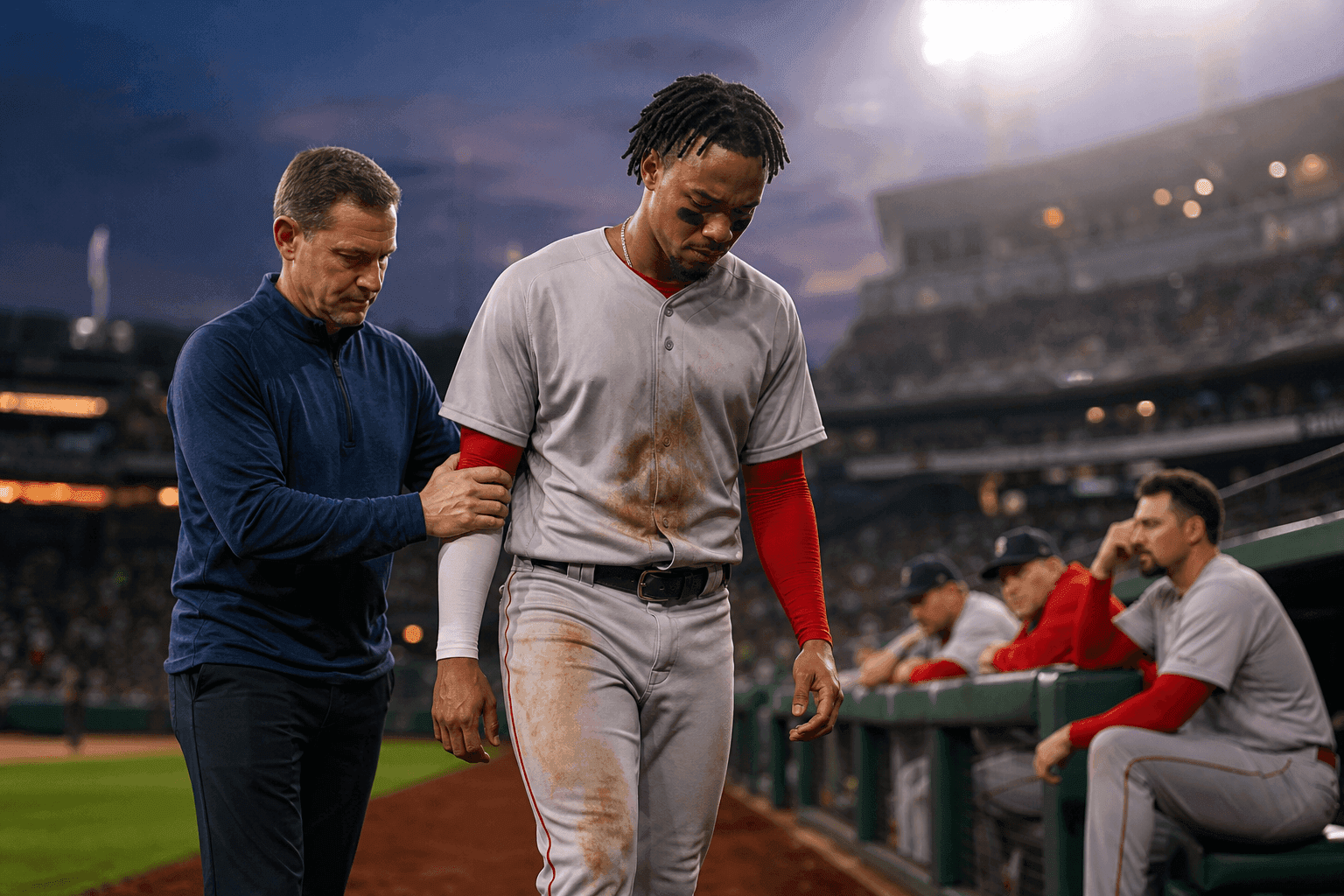 Editorial sports image for Red Sox Place Ceddanne Rafaela on 10-Day IL as Injury Crisis Deepens