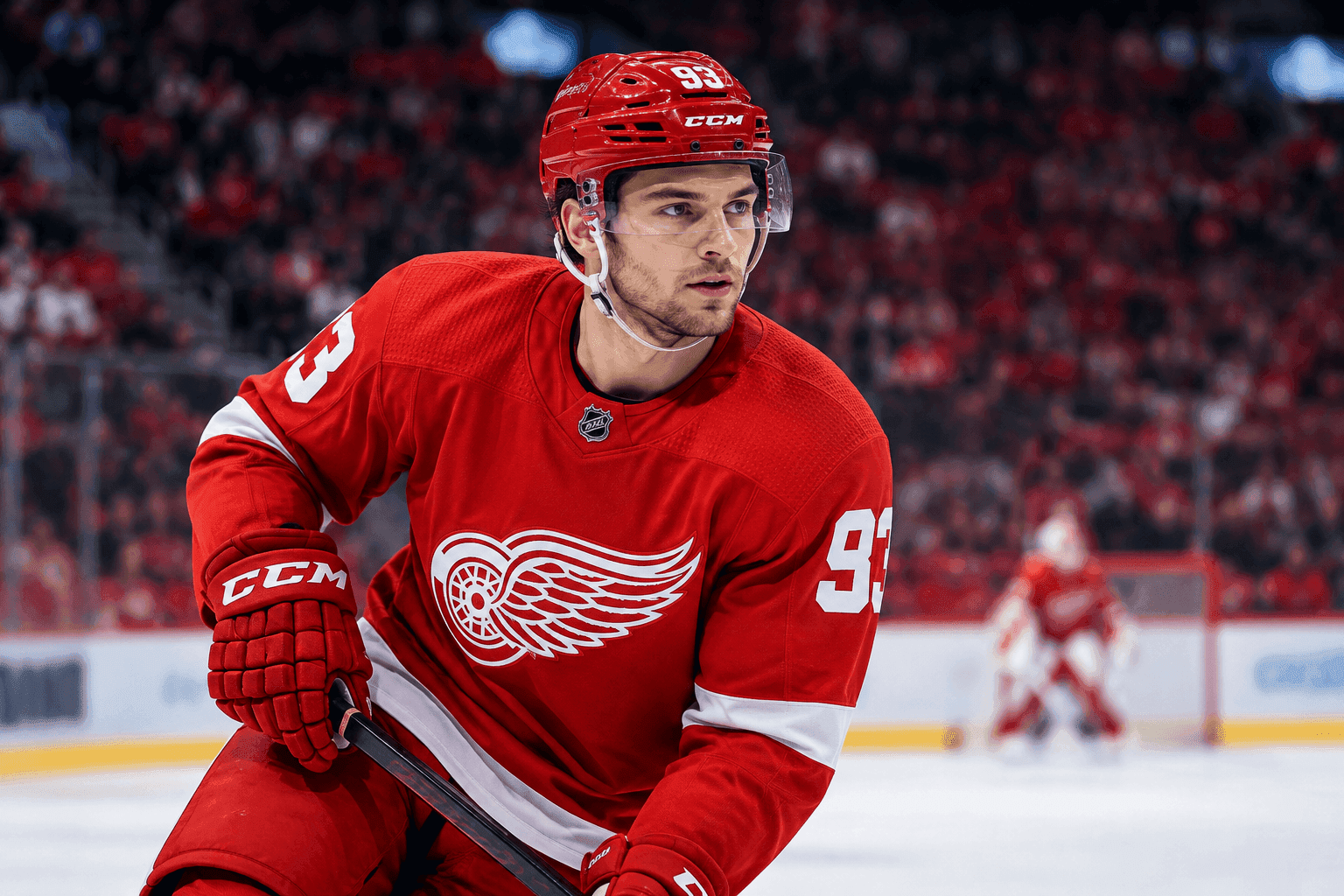 Editorial sports image for Alex DeBrincat and Red Wings Closing In on Massive $91 Million Extension