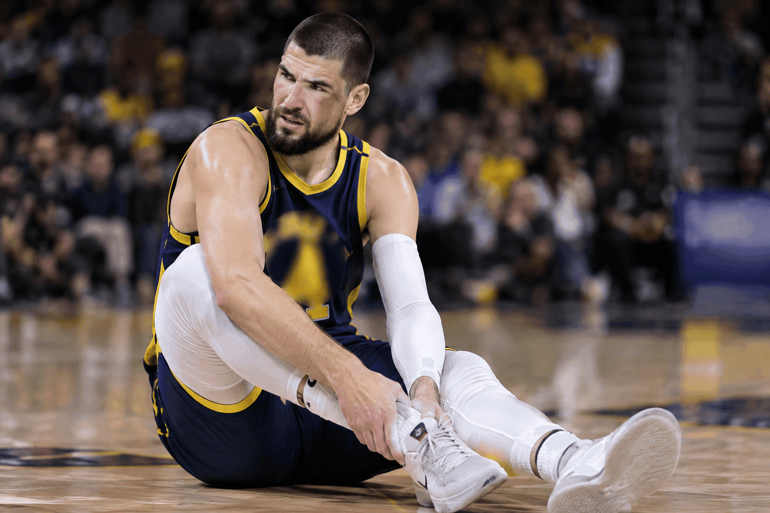 Editorial sports image for Ivica Zubac Questionable to Return Sunday With Yet Another Ankle Injury