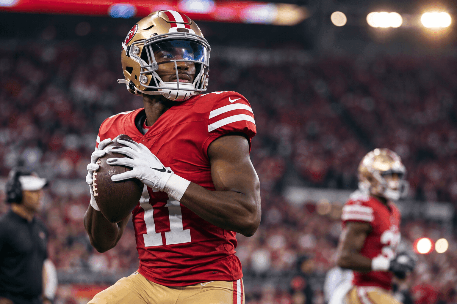 Editorial sports image for 49ers Rule Out Christian Kirk, Fire Up the Practice Squad Roulette Wheel