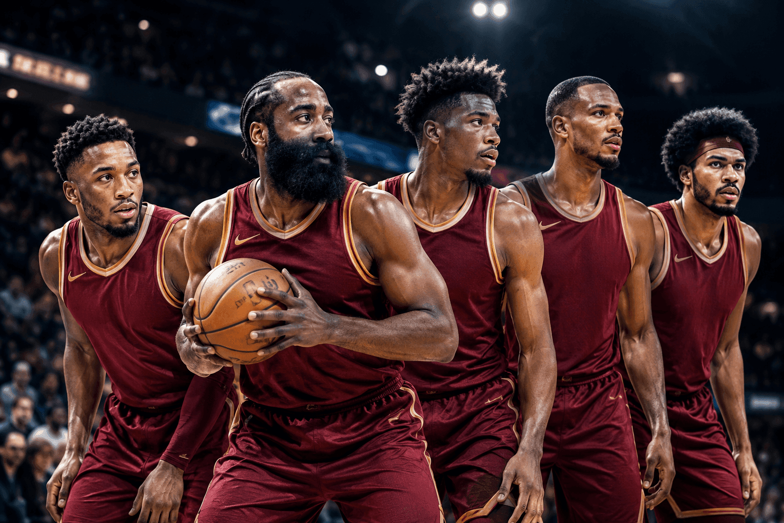 Editorial sports image for Cavs Unleash Harden-Mitchell Backcourt Experiment Against Nets