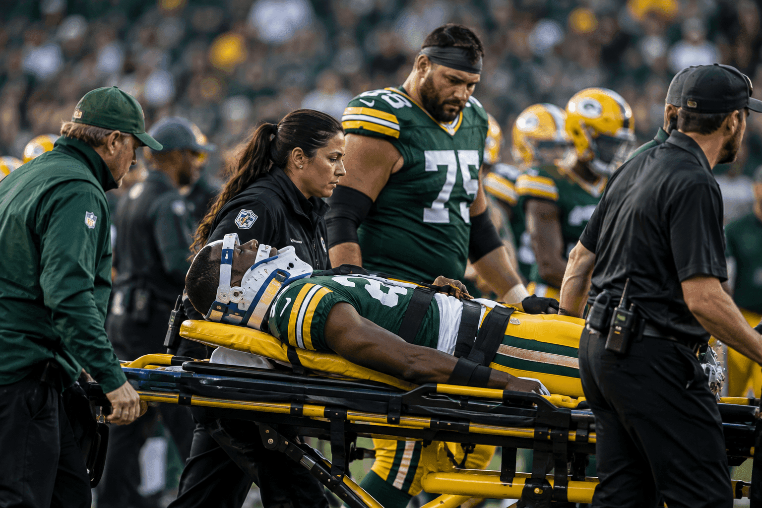 Editorial sports image for Packers Lose Jayden Reed and Zach Bako-Bewele in Brutal Week 2 Injury Meltdown