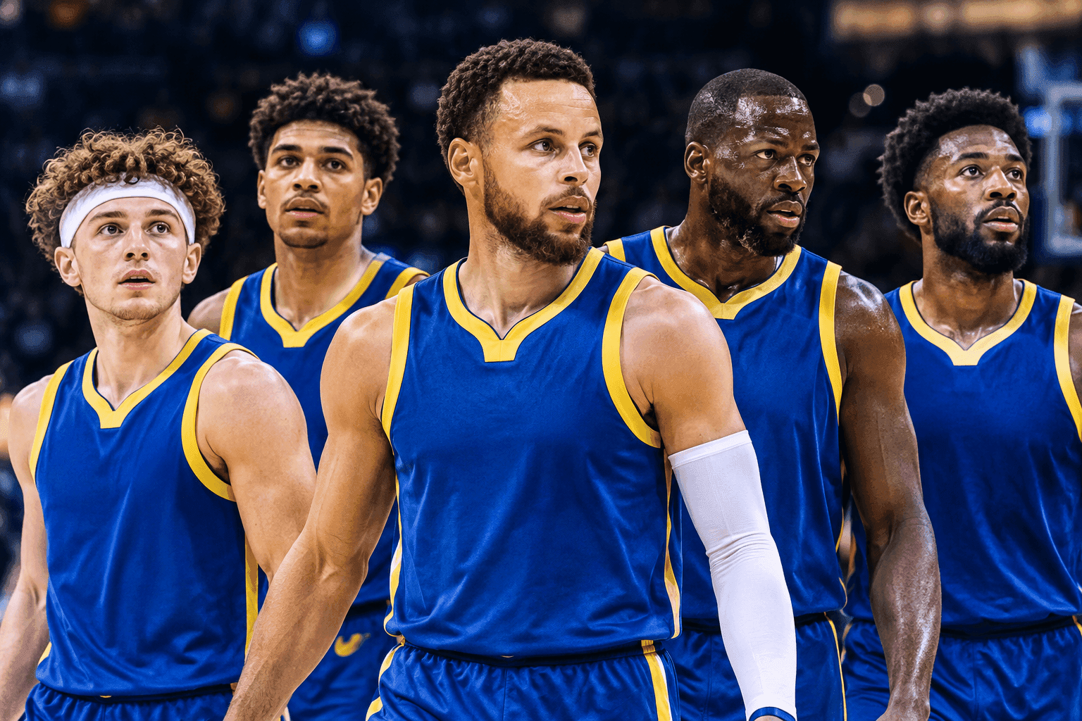 Editorial sports image for Warriors Roll Out Bizarre Starting Lineup Against Grizzlies Amid Frontcourt Injury Crisis