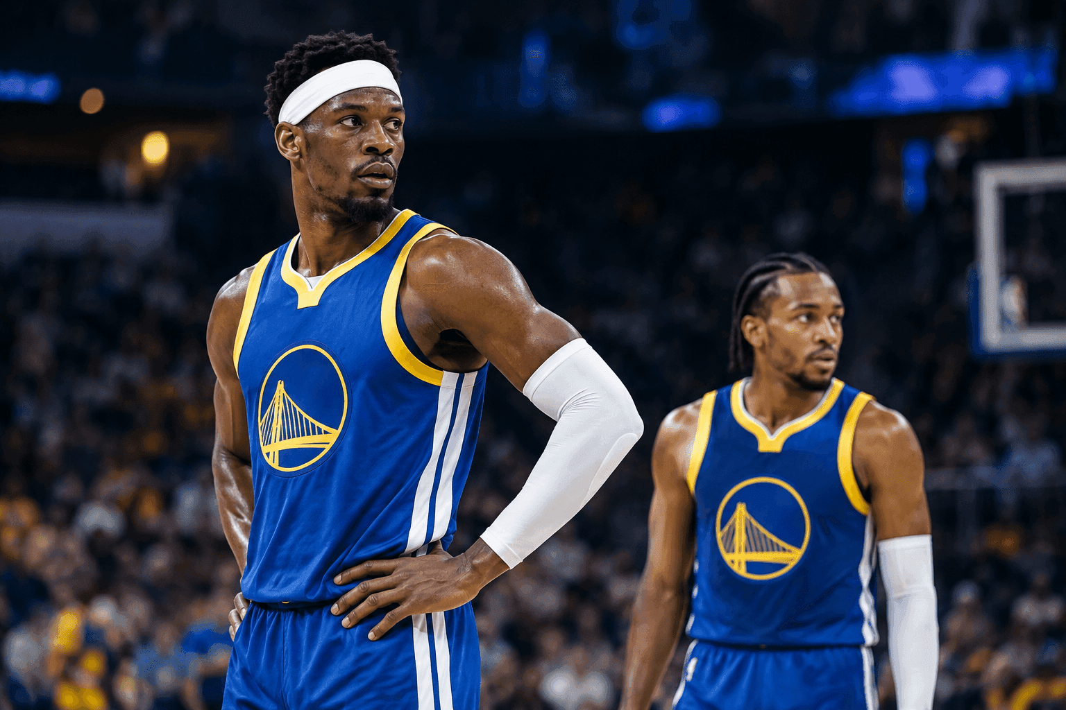 Editorial sports image for Jimmy Butler and Moses Moody Injury Timelines Turn the Warriors into an Expensive Waiting Room