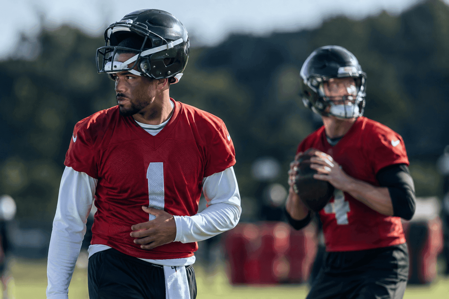 Editorial sports image for Tua Tagovailoa Misses Falcons Practice With Oblique Injury, Sparking Immediate Panic