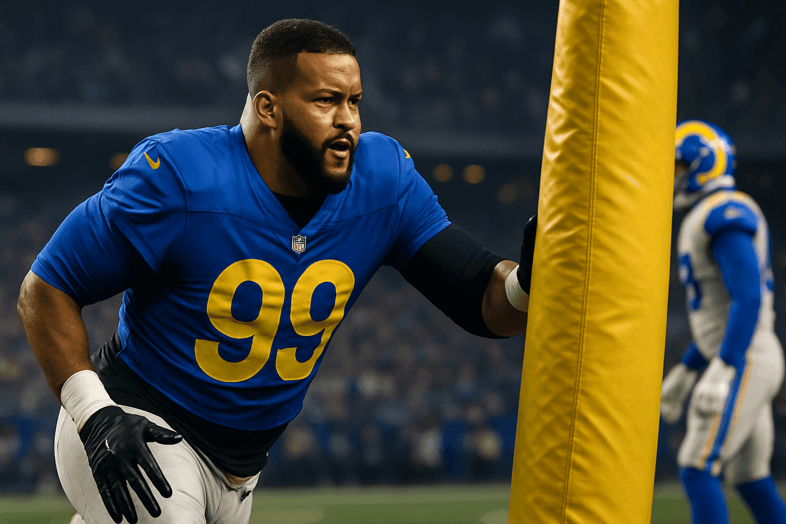 Editorial sports image for Aaron Donald Just Worked Out for the Rams Because Retirement is Apparently Boring