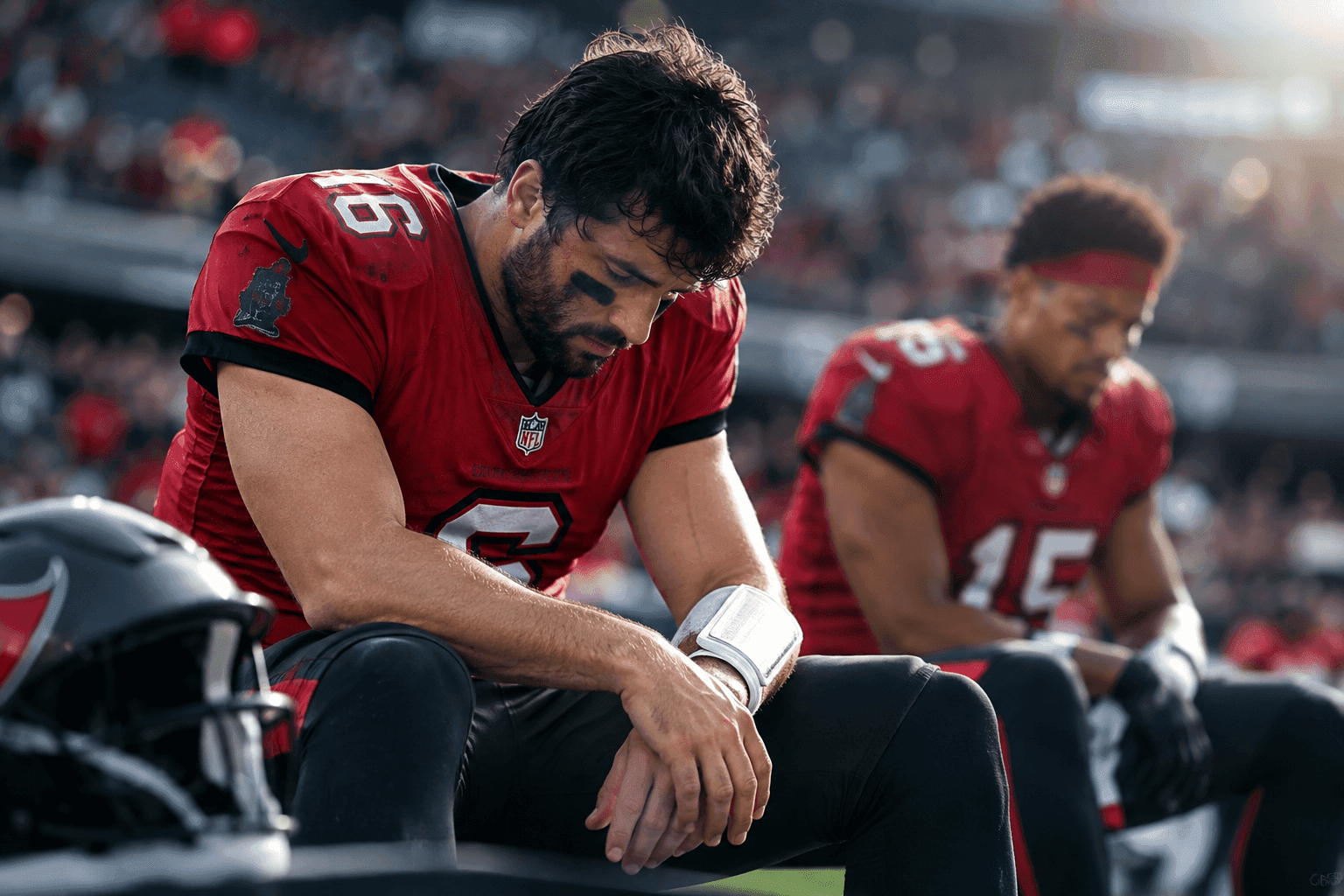 Editorial sports image for Buccaneers Offense Hits Rock Bottom: Mayfield Out, McMillan to IR