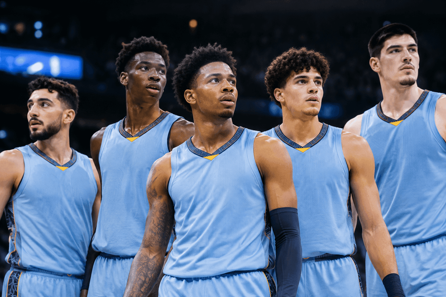 Editorial sports image for The Grizzlies Are Starting a Lineup That Looks Like a 2K Glitch