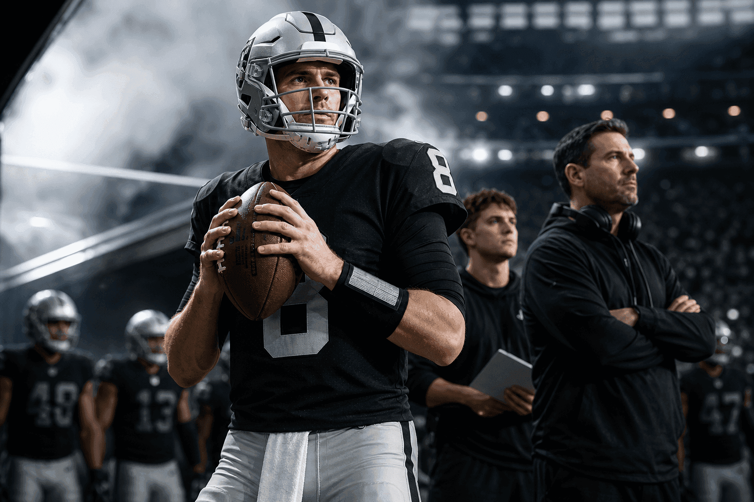 Editorial sports image for The Raiders Finally Admit the Obvious: Kirk Cousins is QB1