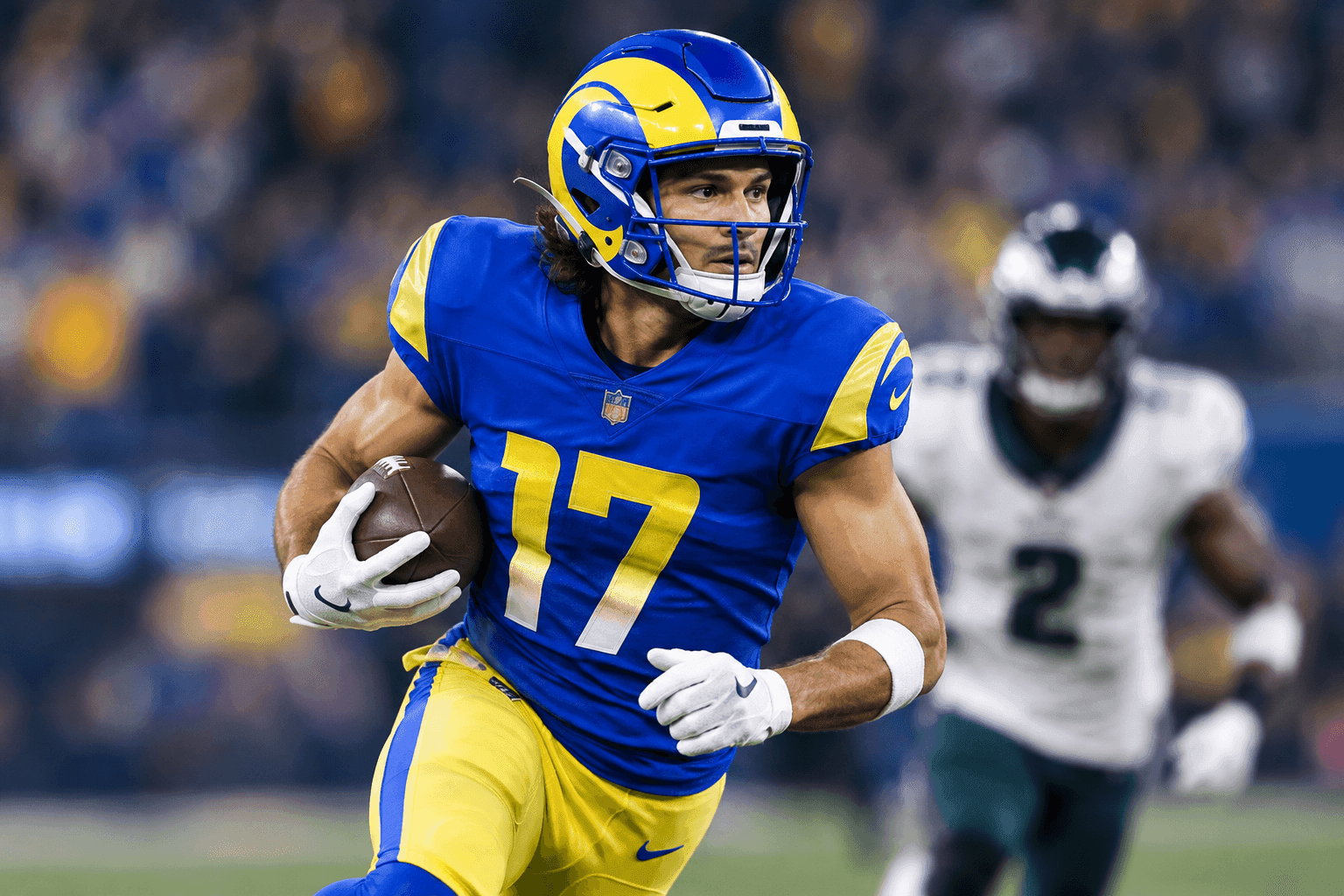 Editorial sports image for The Rams Are Taking the Training Wheels Off Puka Nacua Against the Eagles