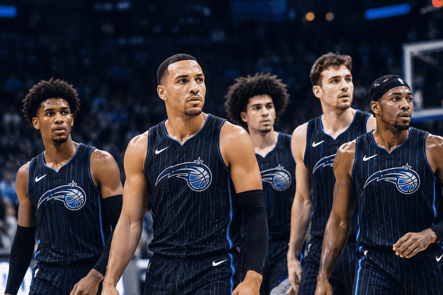 Editorial sports image for The Magic's New Starting Lineup Is Held Together By Athletic Tape and Vibes