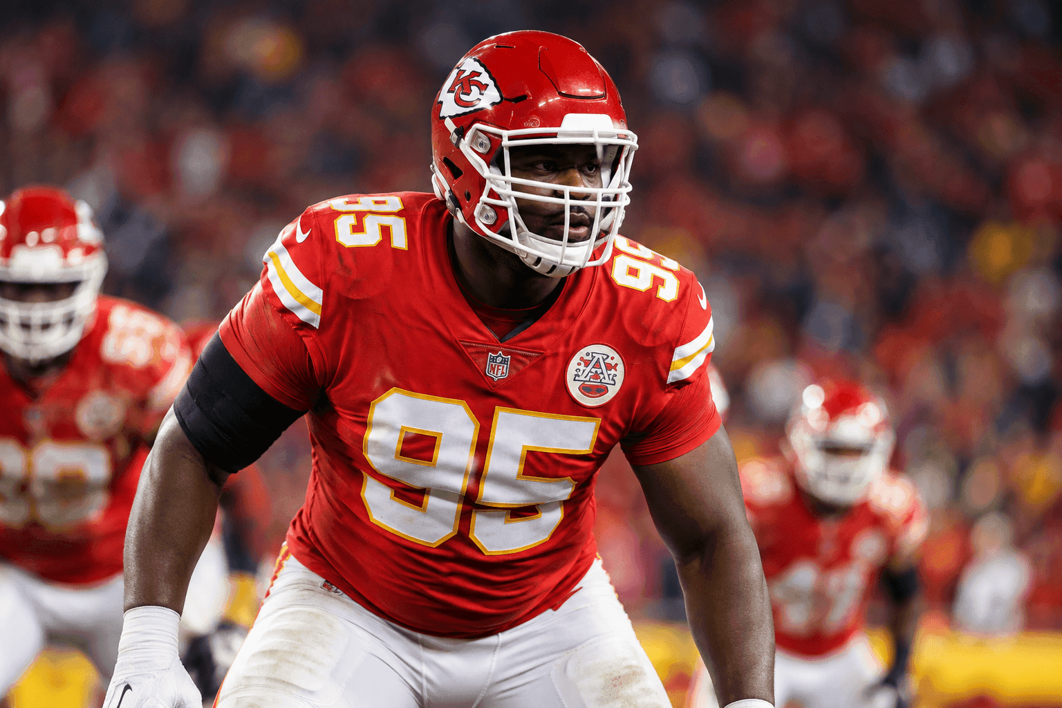 Editorial sports image for Chris Jones Shrugs Off Calf Injury, Set to Ruin the Colts' Night