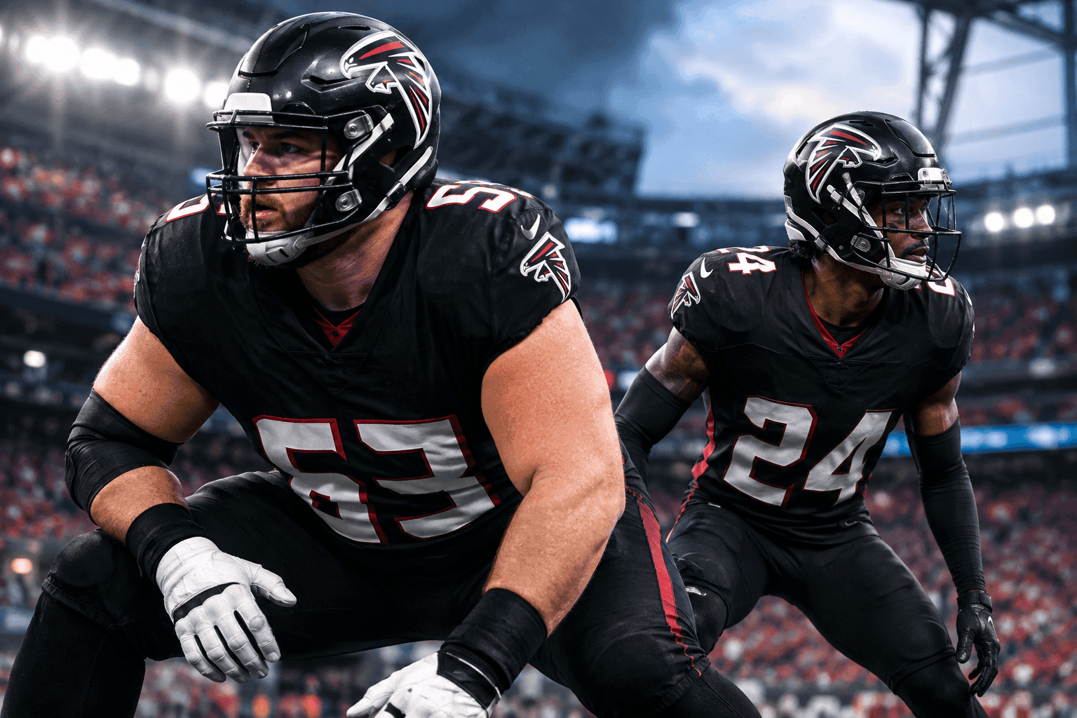 Editorial sports image for Falcons Catch a Massive Break as Chris Lindstrom and AJ Terrell Return for Week 2