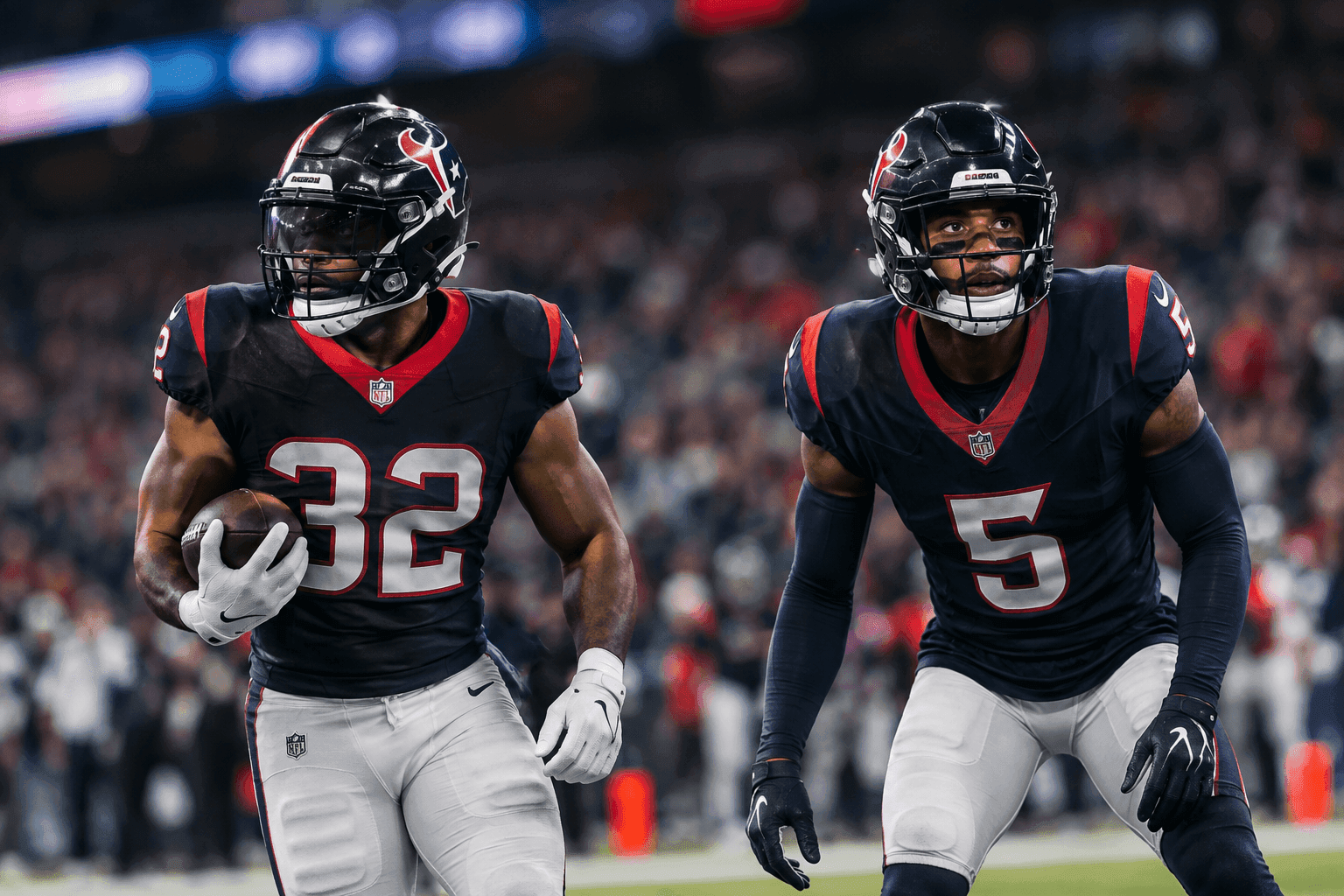 Editorial sports image for Texans Lose David Montgomery and Jalen Pitre to the 'Week-to-Week' Void
