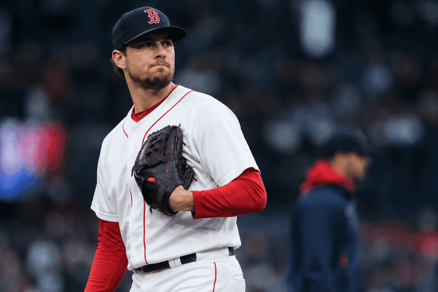 Editorial sports image for Garrett Whitlock Diagnosed With Fractured Tibia, Leaving Red Sox Pitching Staff Scrambling