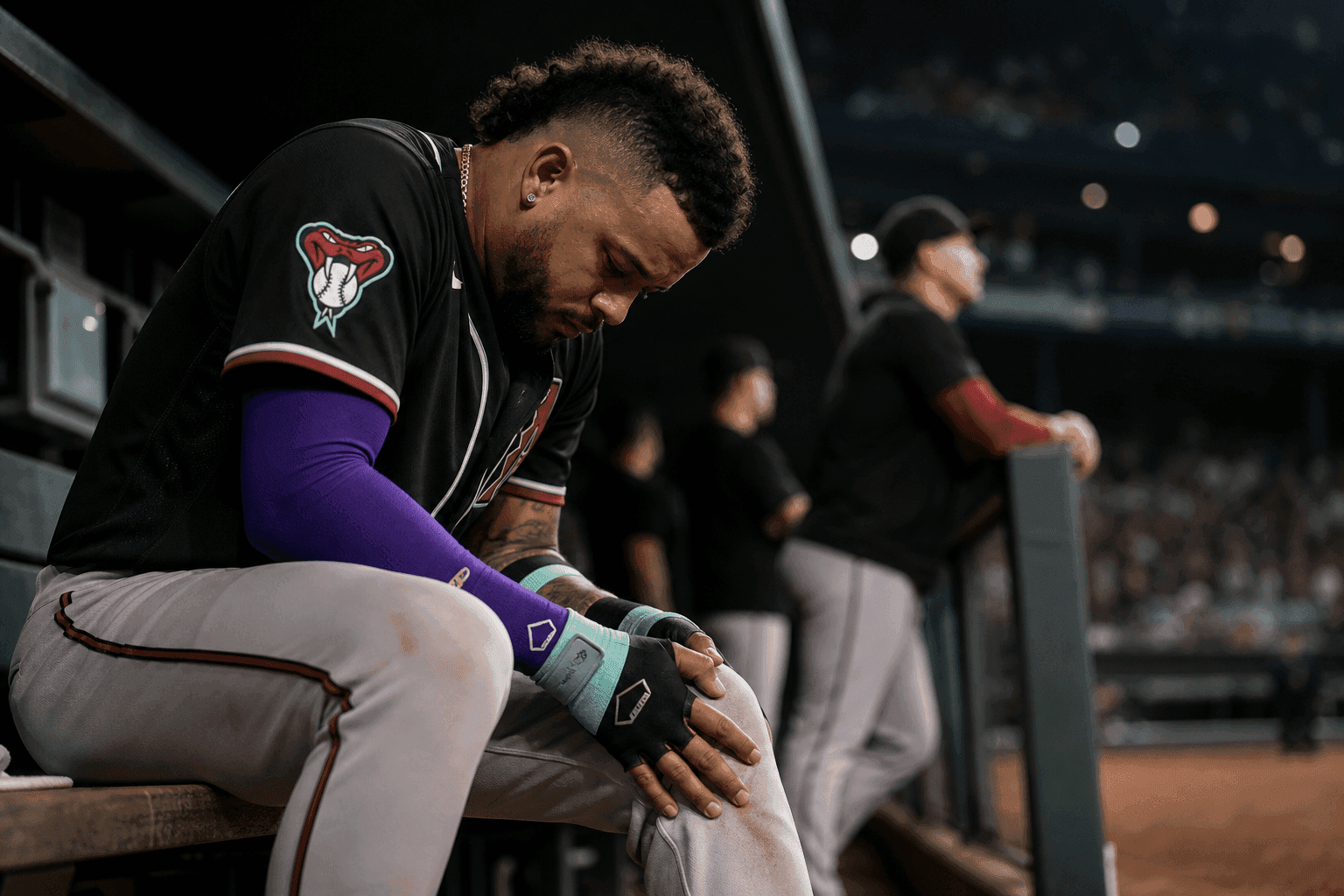 Editorial sports image for Diamondbacks Officially Send Ketel Marte to the IL with Knee Injury