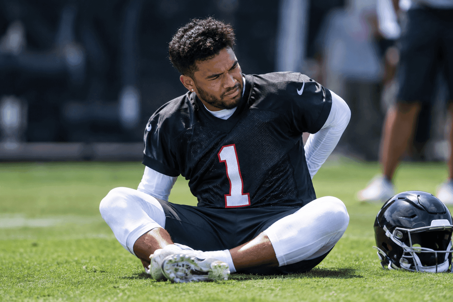 Editorial sports image for Tua Tagovailoa's Thursday Practice Scare Puts Falcons Fans on High Alert