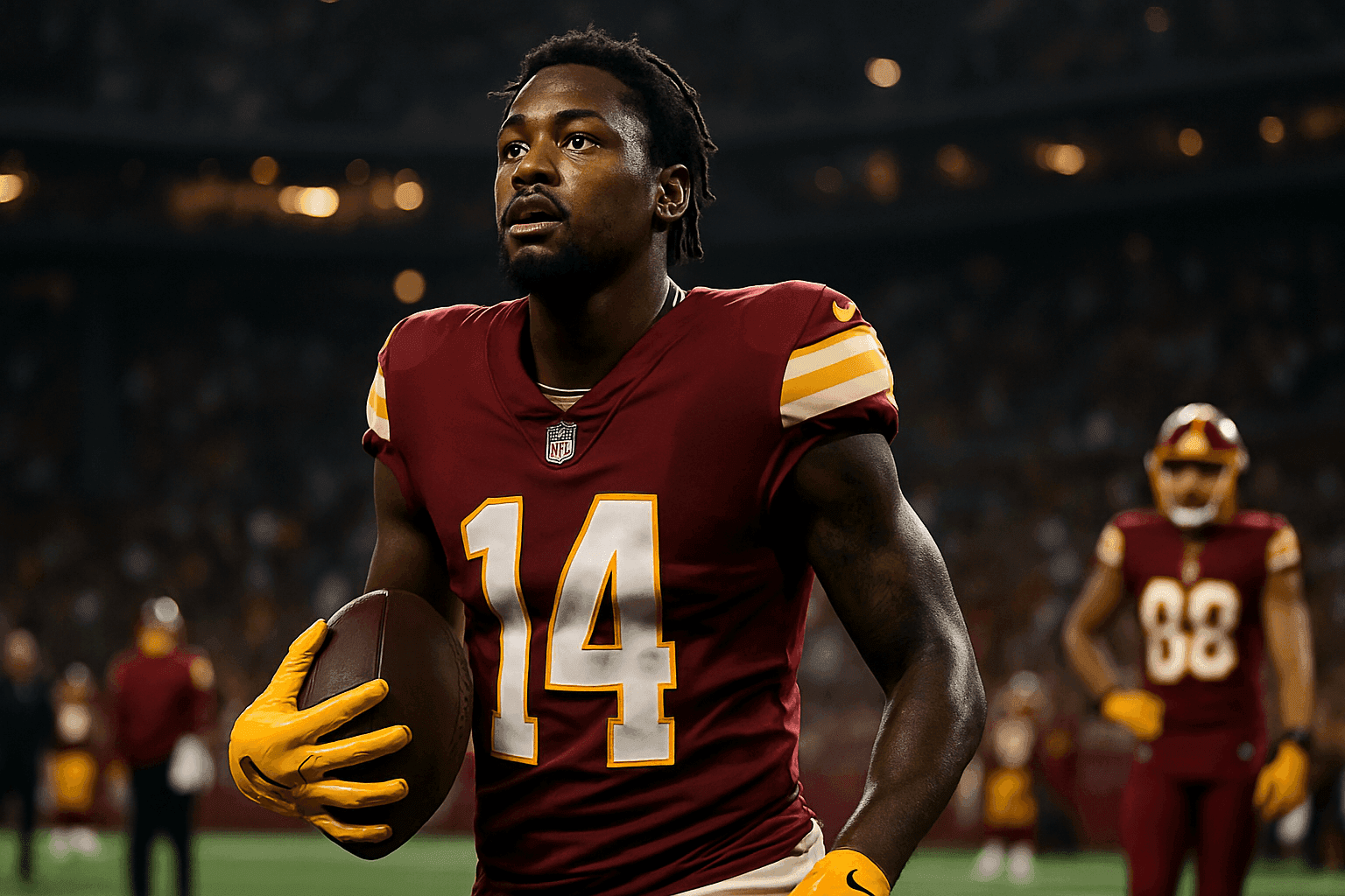 Editorial sports image for Stefon Diggs Signs With the Commanders to Spice Up Training Camp