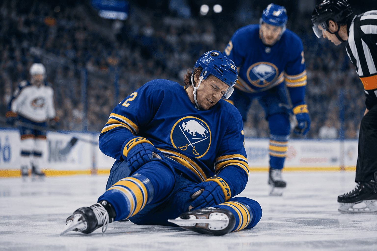 Editorial sports image for Sabres Lose Samuelsson and Zellweger in Brutal Preseason Blow