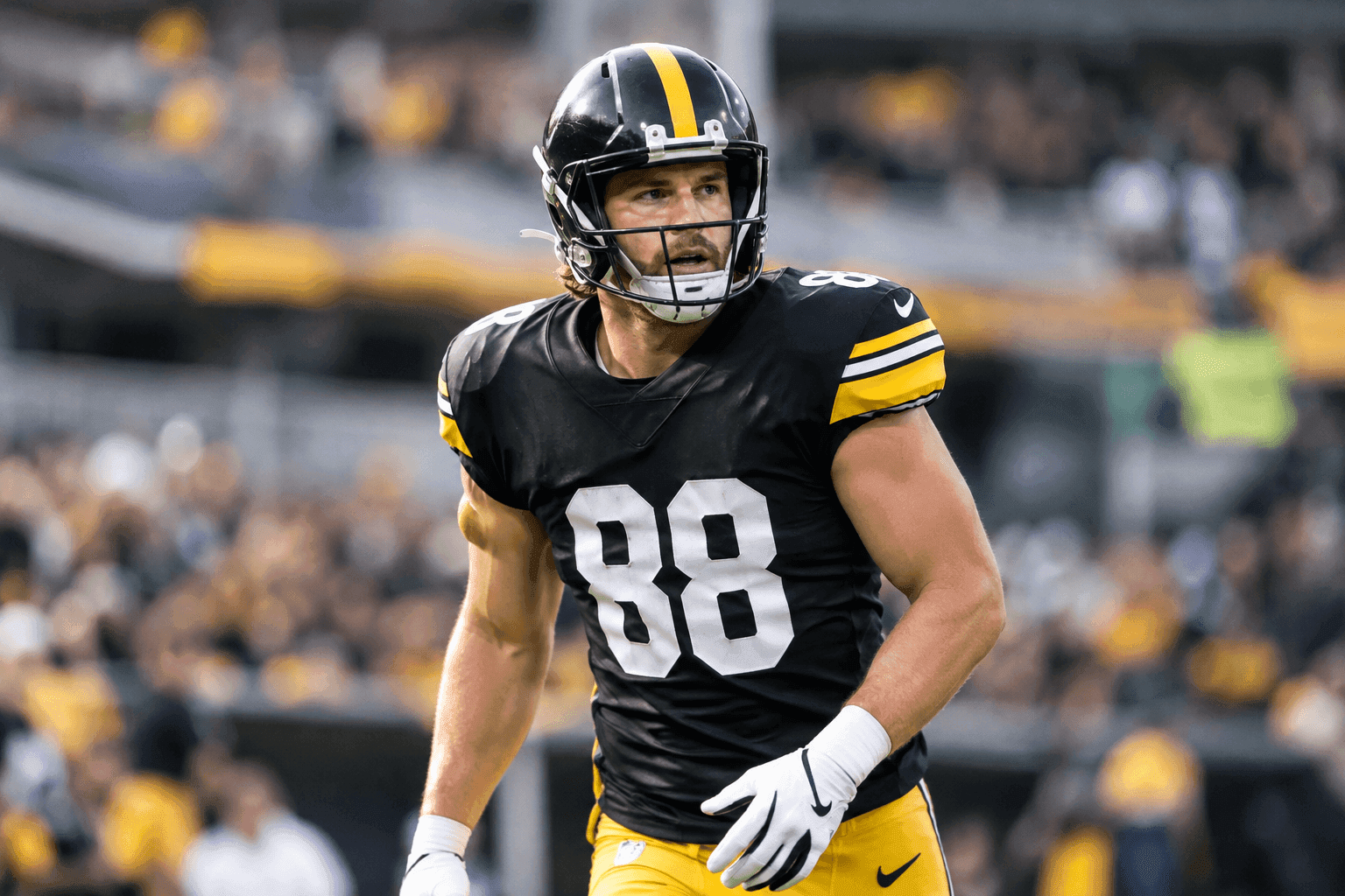 Editorial sports image for Pat Freiermuth's Saturday Calf Injury is a Fantasy Nightmare, Even if the Steelers are 'Optimistic'