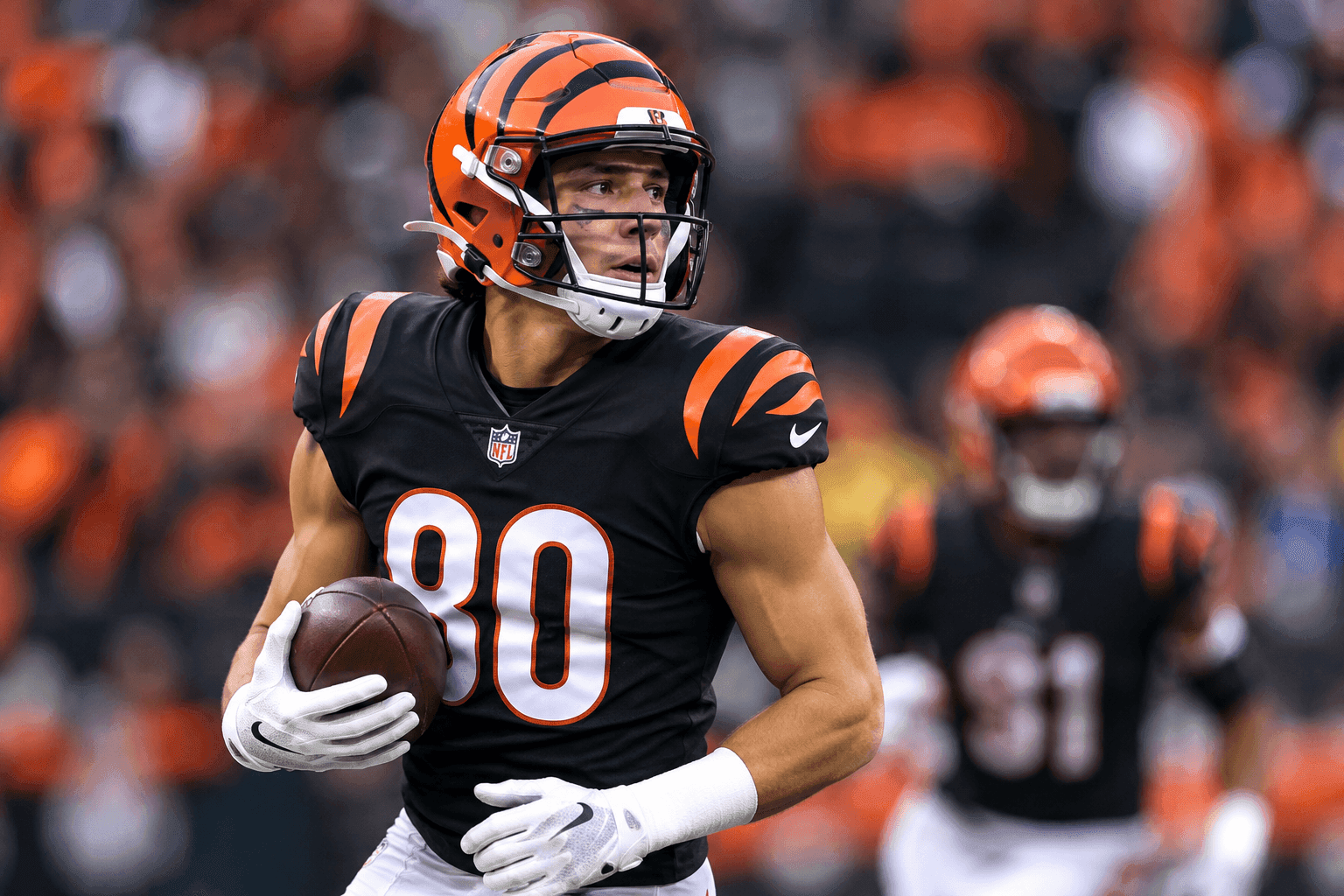 Editorial sports image for Bengals Lose Red-Zone Specialist Andrei Iosivas to Thumb Injury