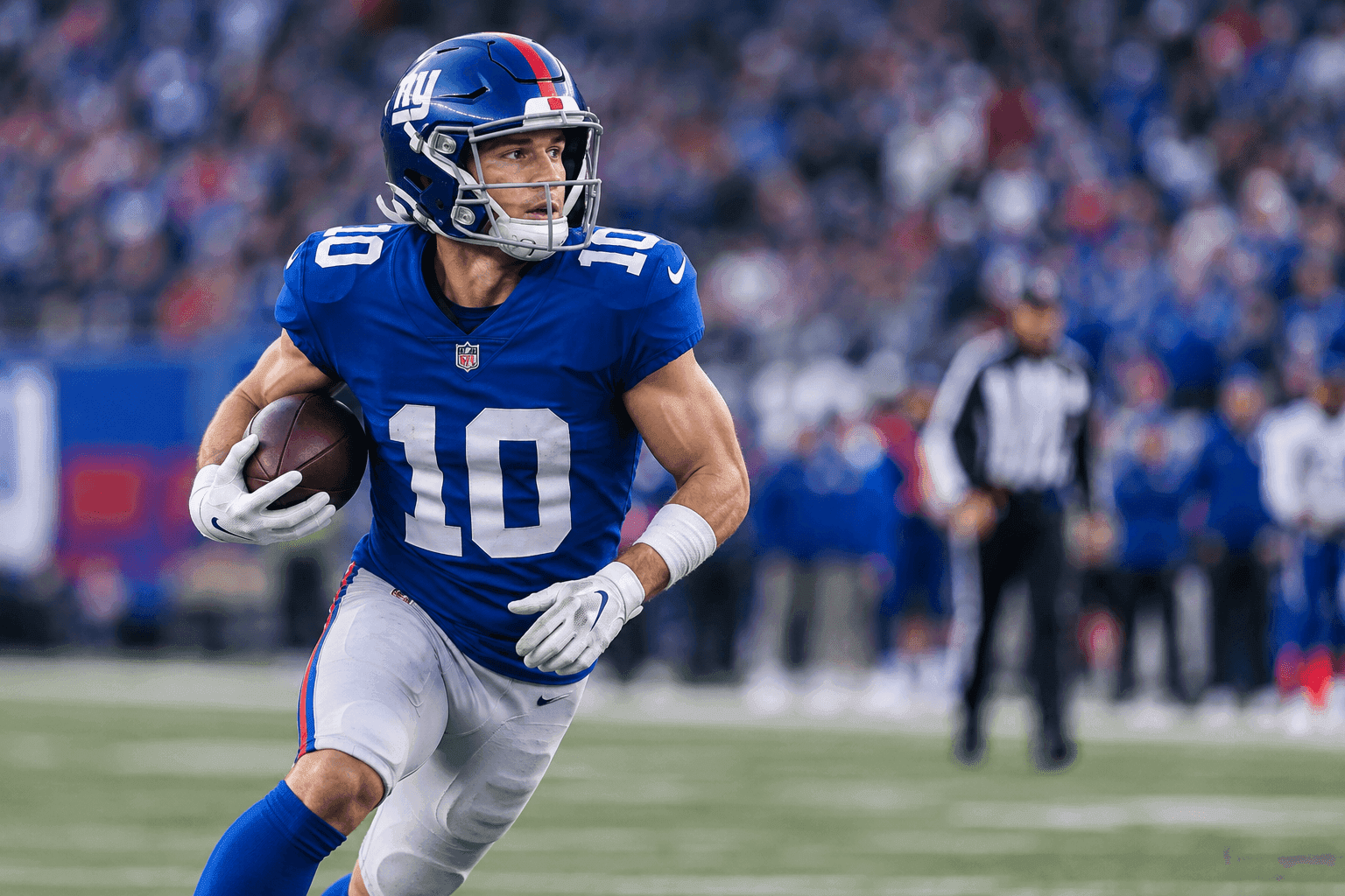 Editorial sports image for Giants Place Braxton Berrios on IR Following Foot Injury Against Cardinals