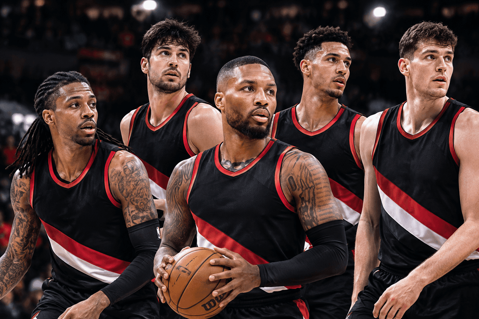 Editorial sports image for Blazers Unleash the Dame-Ja Backcourt Experiment Against the Suns