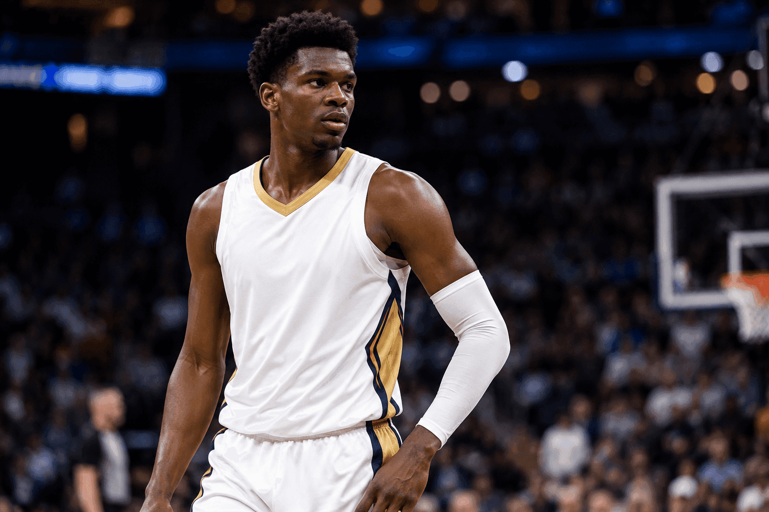 Editorial sports image for Pelicans Center Yves Missi Ruled Out Thursday With Knee Injury
