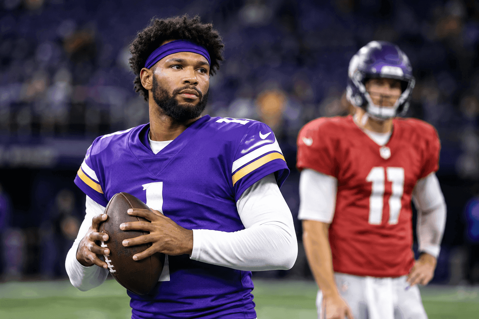 Editorial sports image for Kyler Murray Logs Another Limited Practice as Vikings Await Concussion Clearance
