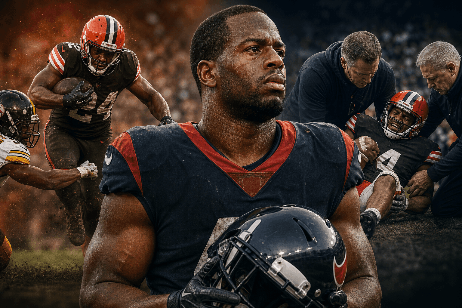 Editorial sports image for Nick Chubb Calls It a Career: The Freight Train Finally Parks