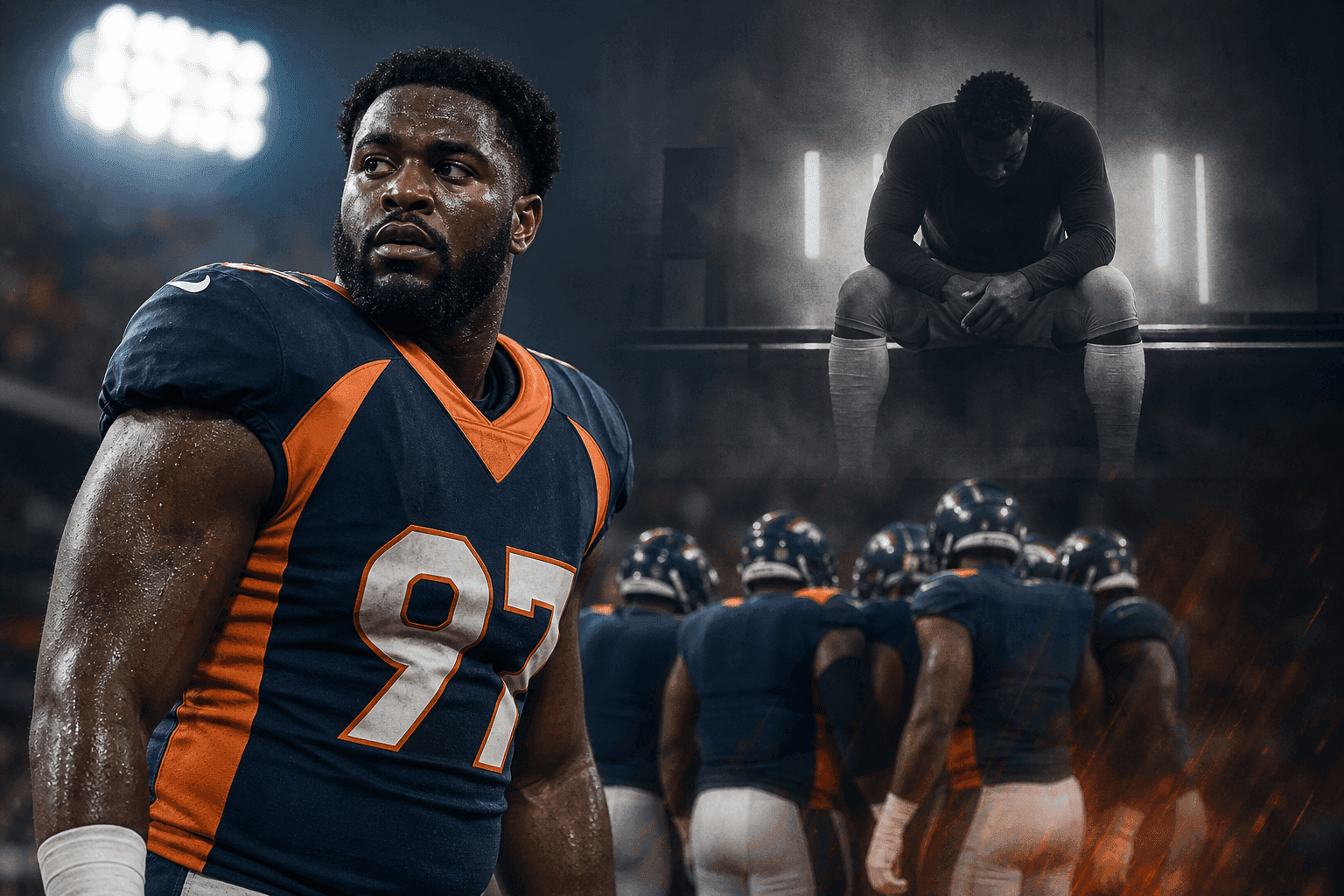 Editorial sports image for Broncos Lose Top Edge Rusher Jonathan Cooper to the Commissioner's Exempt List