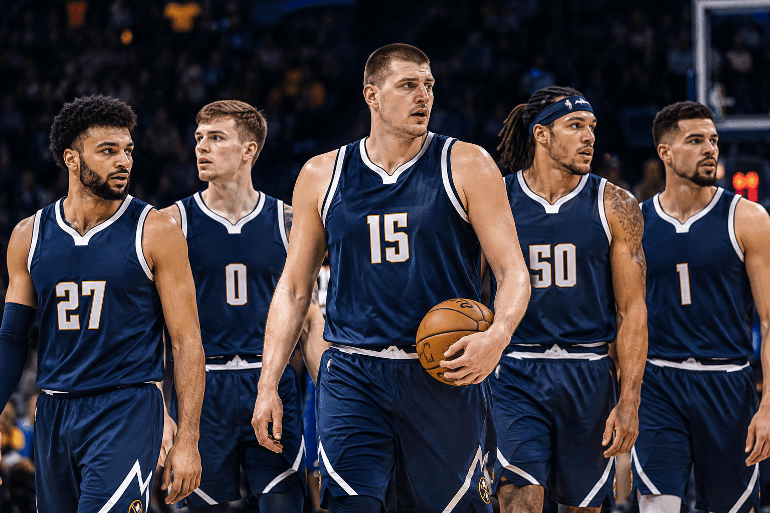 Editorial sports image for The Nuggets Finally Remembered What a Starting Lineup Looks Like