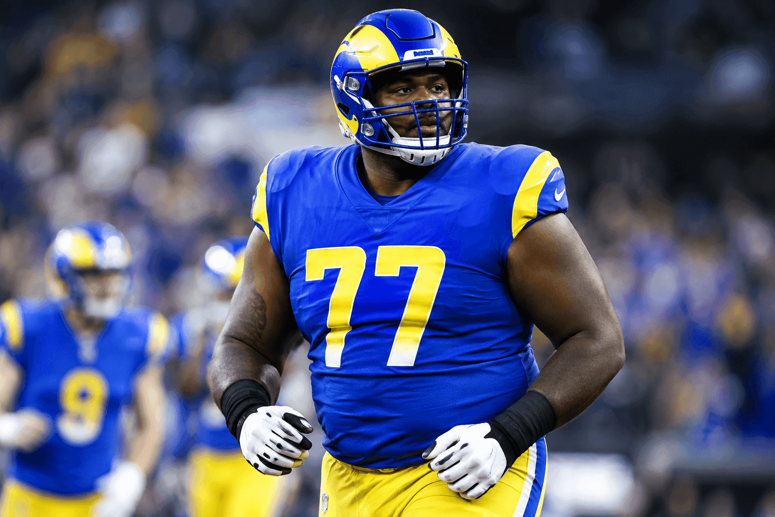 Editorial sports image for Rams Catch a Break: Alaric Jackson's Suspension Slashed in Half