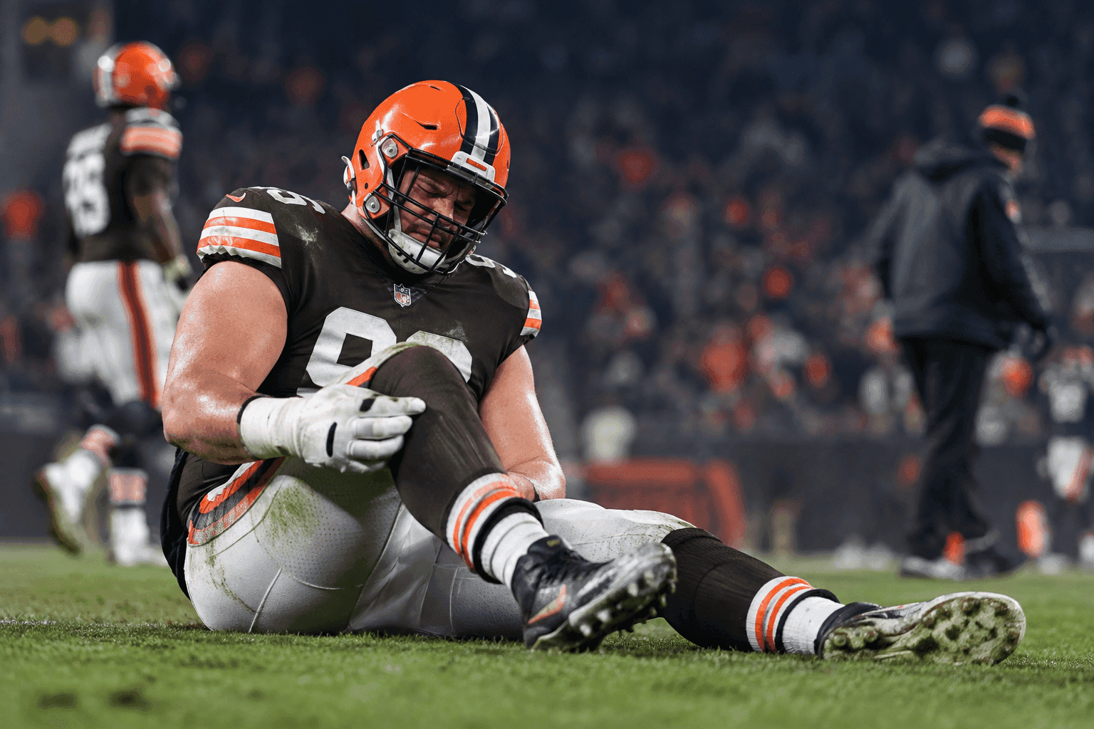 Editorial sports image for Browns Lose DL Mason Graham to Knee Injury Ahead of Steelers Clash
