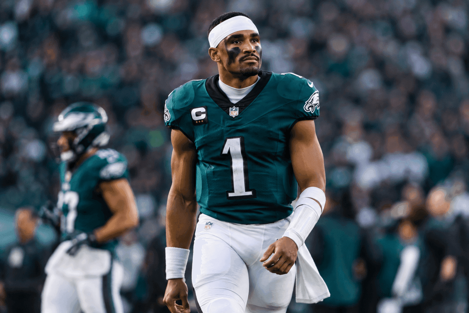 Editorial sports image for Jalen Hurts Ruled Out Against Panthers With Moving Blood Clot