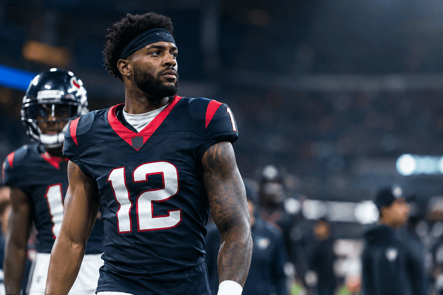 Editorial sports image for Nico Collins' Hamstring is Officially a Problem for the Texans