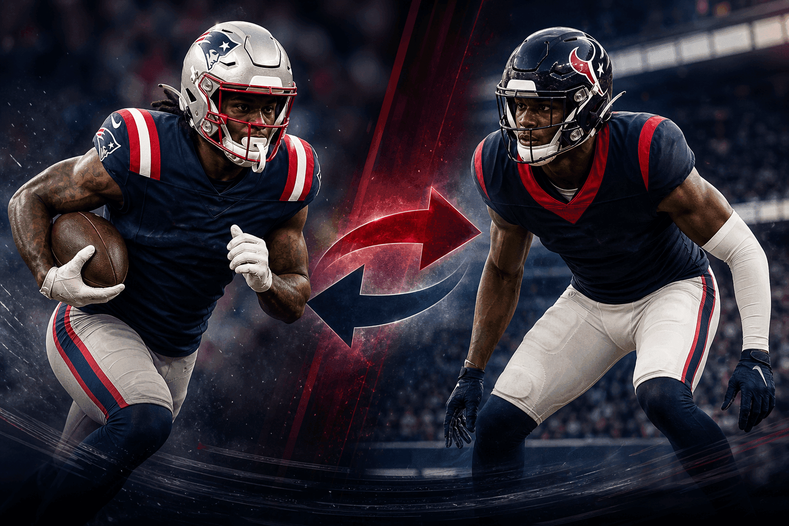 Editorial sports image for Patriots Finally Blink, Ship Kayshon Boutte to Texans for Jaylen Reed and a Pick