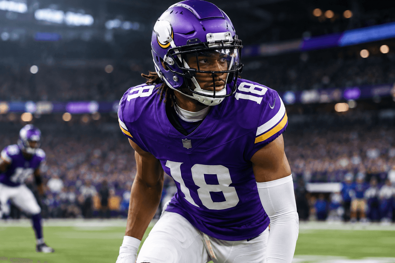 Editorial sports image for Justin Jefferson is Active, But the Vikings' Receiver Room is Running on Fumes