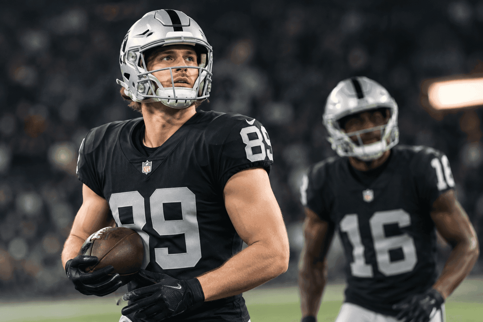 Editorial sports image for Raiders Hit the Practice Squad Panic Button with Brock Bowers Doubtful
