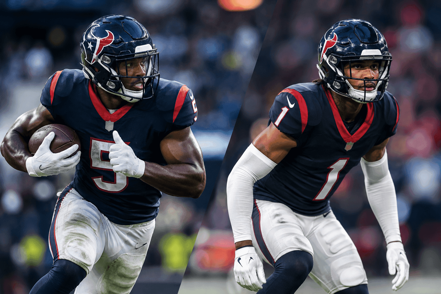 Editorial sports image for Texans Lose David Montgomery and Jalen Pitre for London Trip