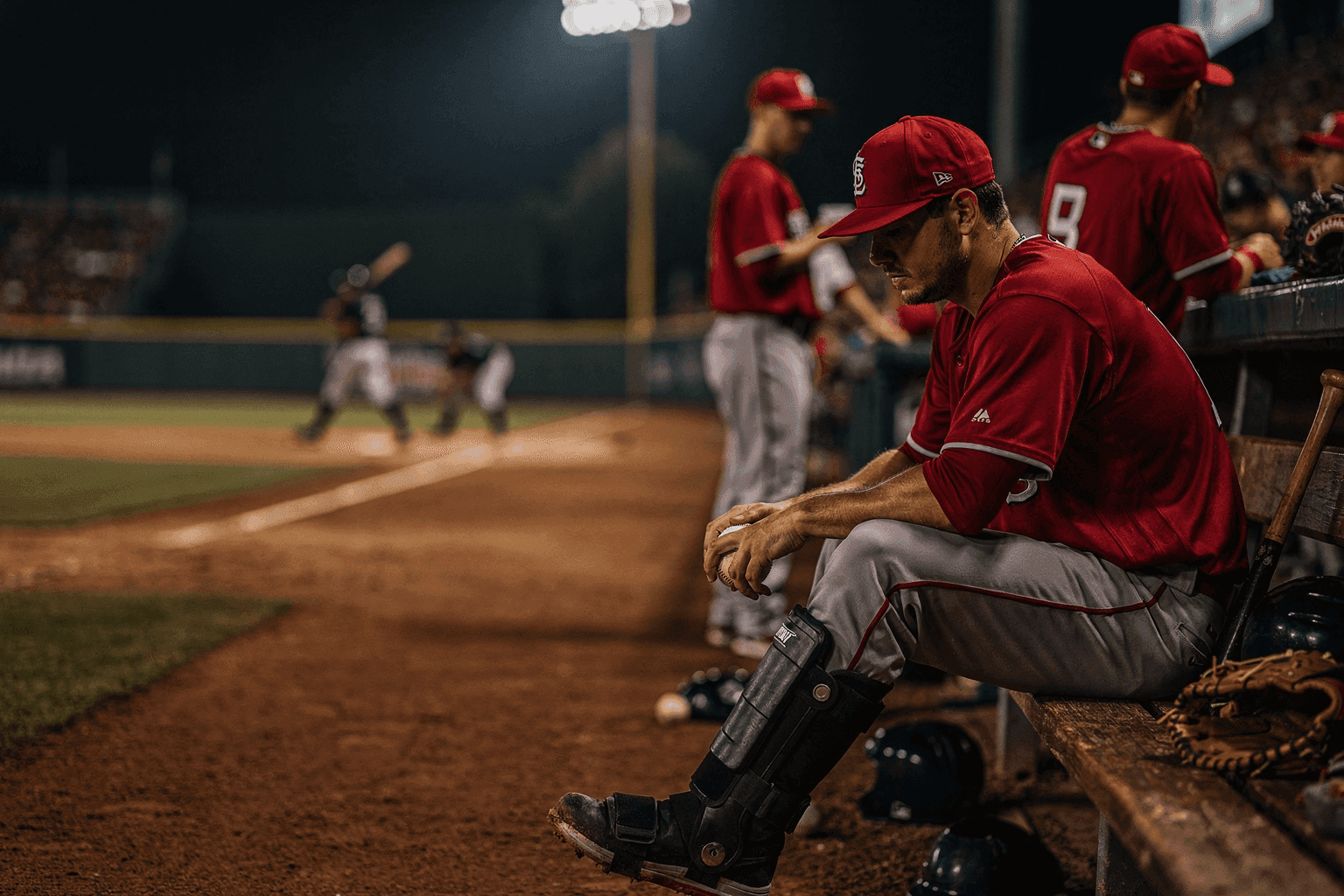 Editorial sports image for Cardinals Lose Blaze Jordan to Ankle Sprain as Injury Ward Crowds
