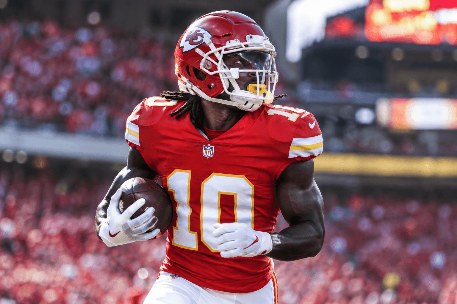 Editorial sports image for Chiefs Reportedly Eyeing Tyreek Hill Reunion After WR Room Takes a Hit