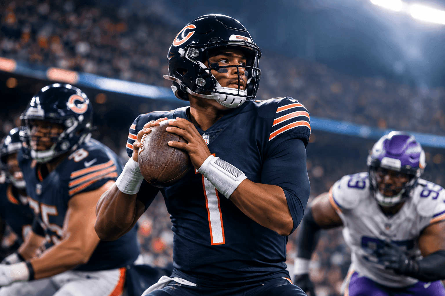 Editorial sports image for Bears Achieve Rare Empty Injury Report Ahead of Matchup with Battered Vikings