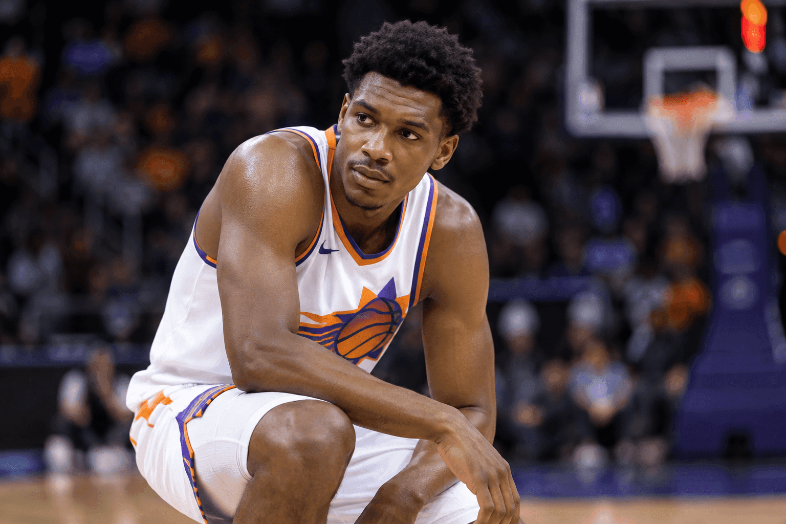 Editorial sports image for Suns Big Man Oso Ighodaro Ruled Out Against Warriors With Hip Injury