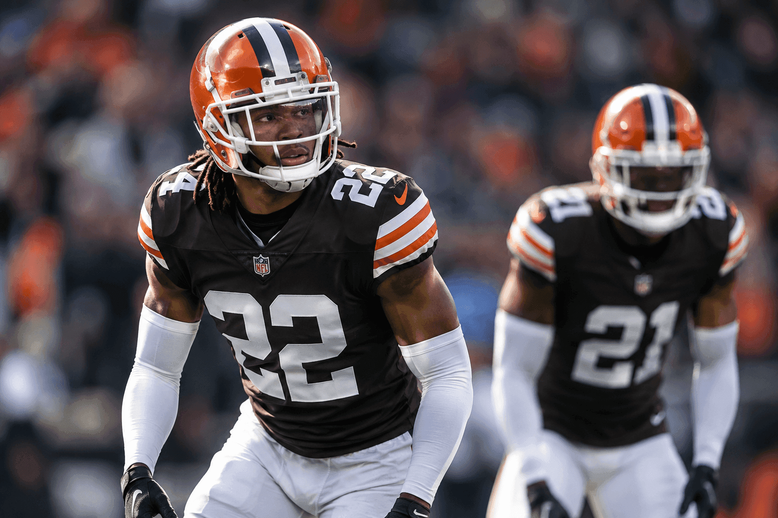 Editorial sports image for Grant Delpit Clears Protocol While Denzel Ward's Hand Injury Forces a Pregame Pop Quiz